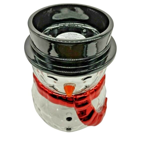 HOLIDAY SNOWMAN PEDESTAL CANDLE HOLDER ☃️ SINGLE WICK BY BATH & BODY WORKS - Picture 4 of 4